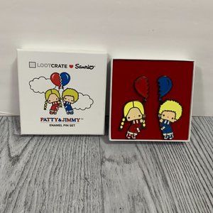 Lootcrate X Sanrio Patty And Jimmy Enamel Pin Set NIB